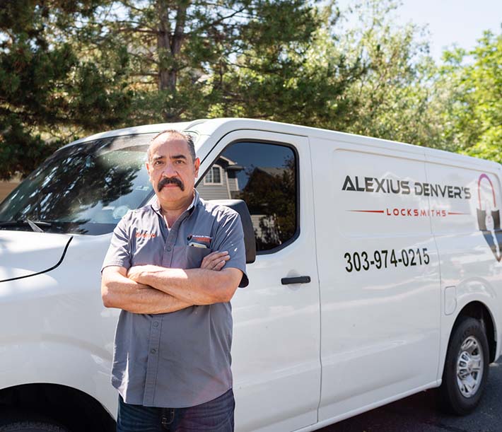 ADL-owner standing next to his van